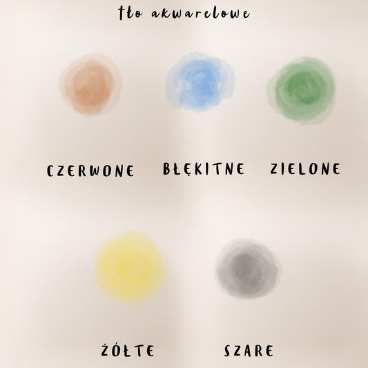 Portret pary z akwarelowym tłem – Ręcznie rysowany portret na zamówienie