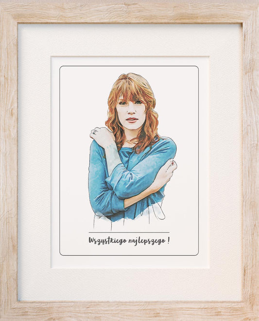 Portret na Dzień kobiet – Ręcznie rysowany portret na zamówienie